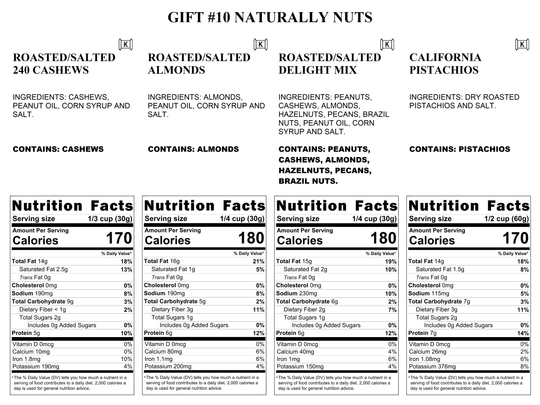 Gift #10 - Forest Gold Box - Naturally Nuts