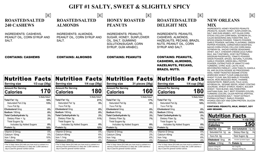 Gift #1 - Premium Gift Box - Salty, Sweet & Slightly Spicy