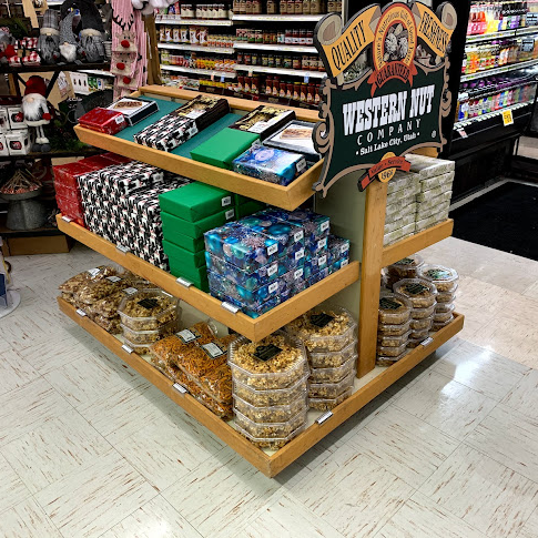 Photo of a Western Nut kiosk stand