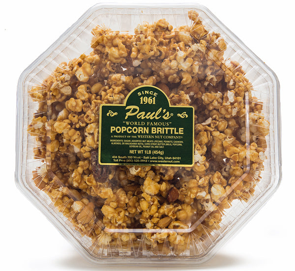 1lb Popcorn Brittle Western Nut Company Inc.