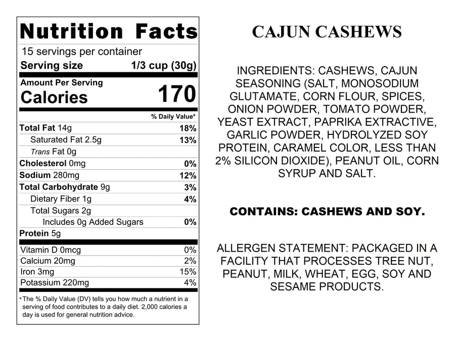 Cajun Cashews