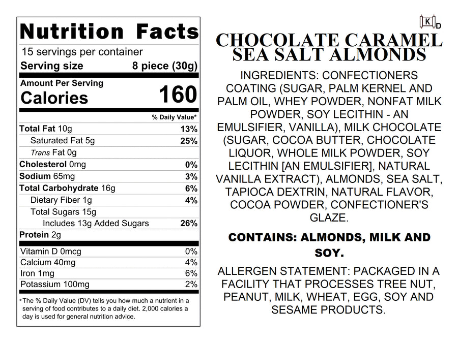 Chocolate Caramel Sea Salt Almonds