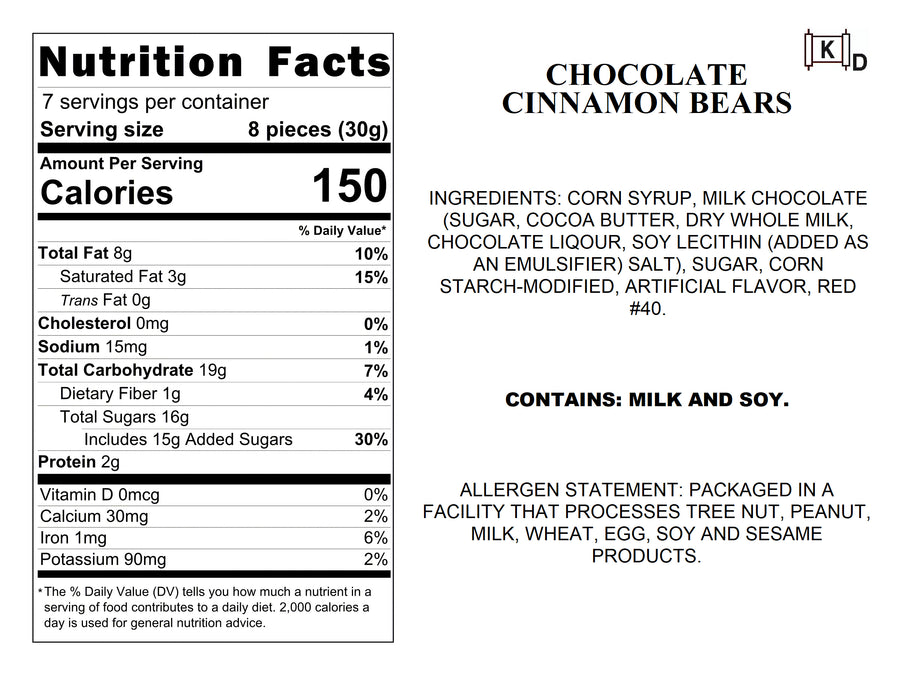 Chocolate Cinnamon Bears