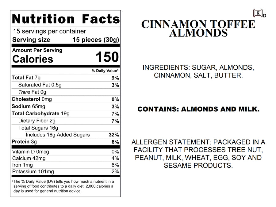 Cinnamon Toffee Almonds