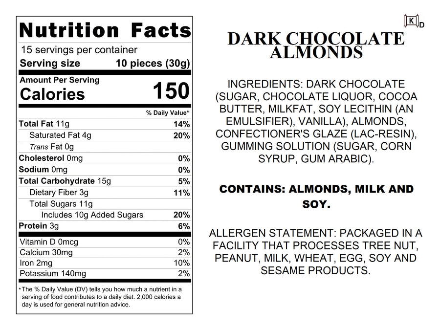 Dark Chocolate Almonds
