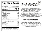 Dark Chocolate Cranberries