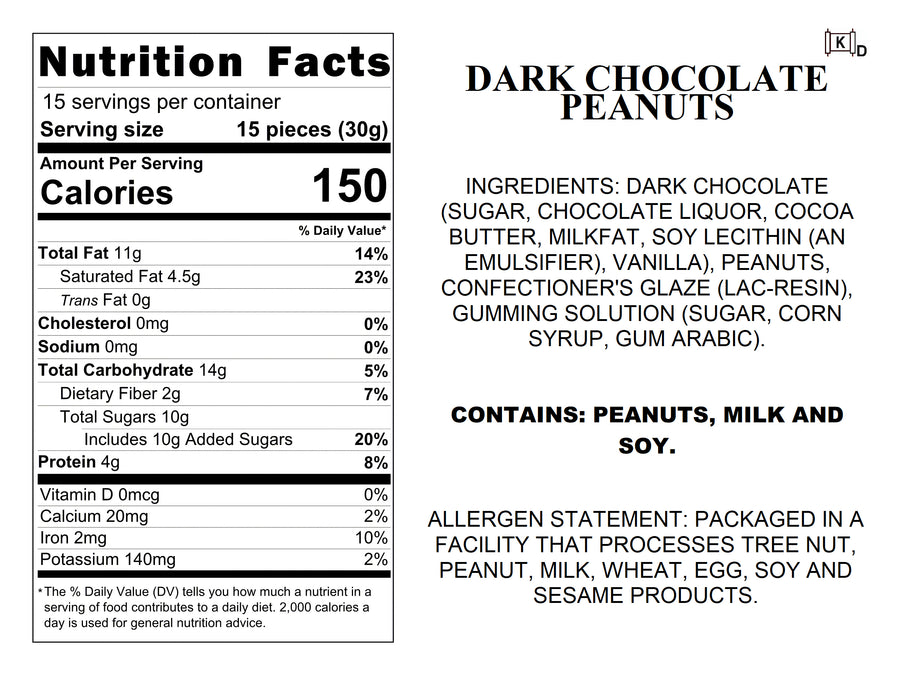 Dark Chocolate Peanuts