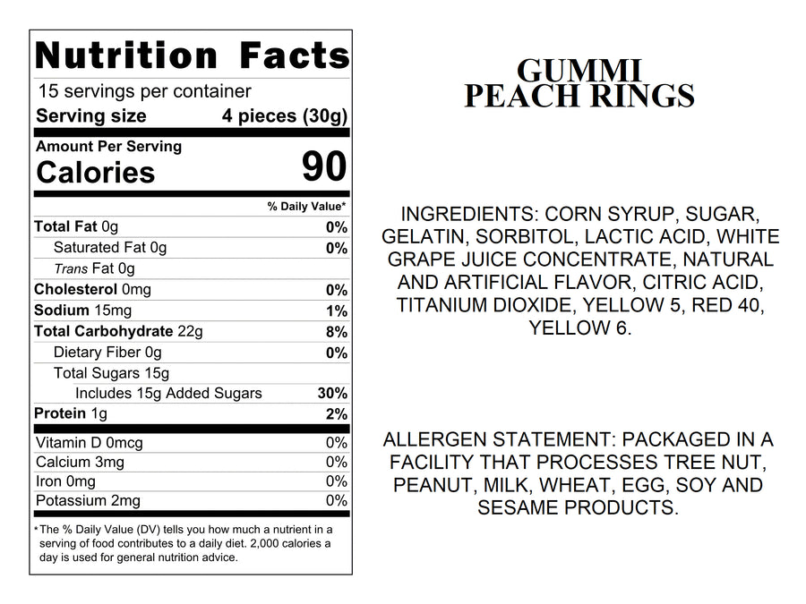 Gummi Peach Rings