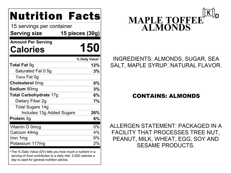 Maple Toffee Almonds