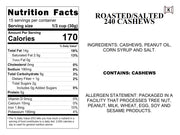 Roasted/Salted 240 Cashews