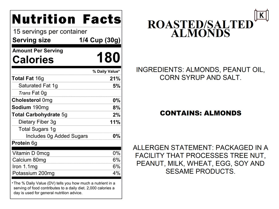 Roasted/Salted Almonds