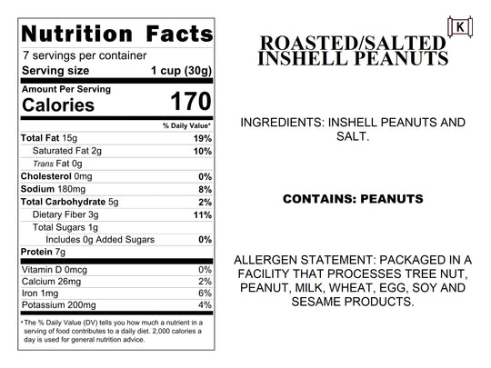 Roasted/Salted Inshell Peanuts