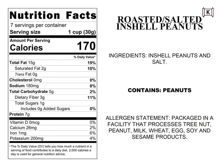 Roasted/Salted Inshell Peanuts