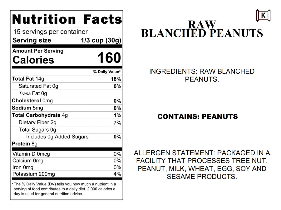 Raw Blanched Peanuts