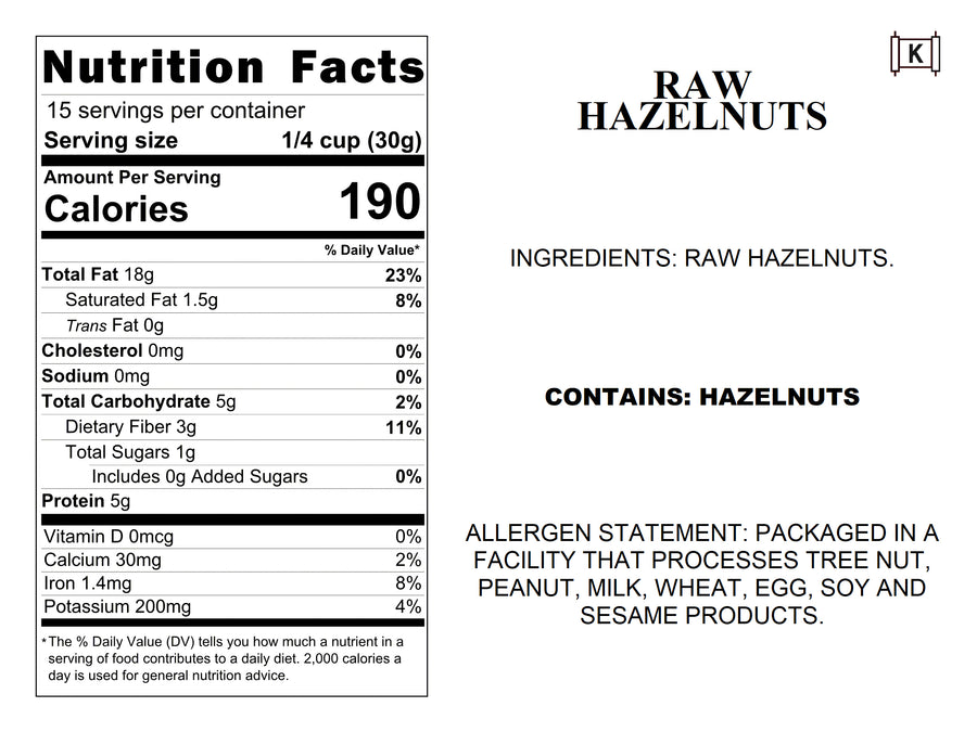 Raw Hazelnuts