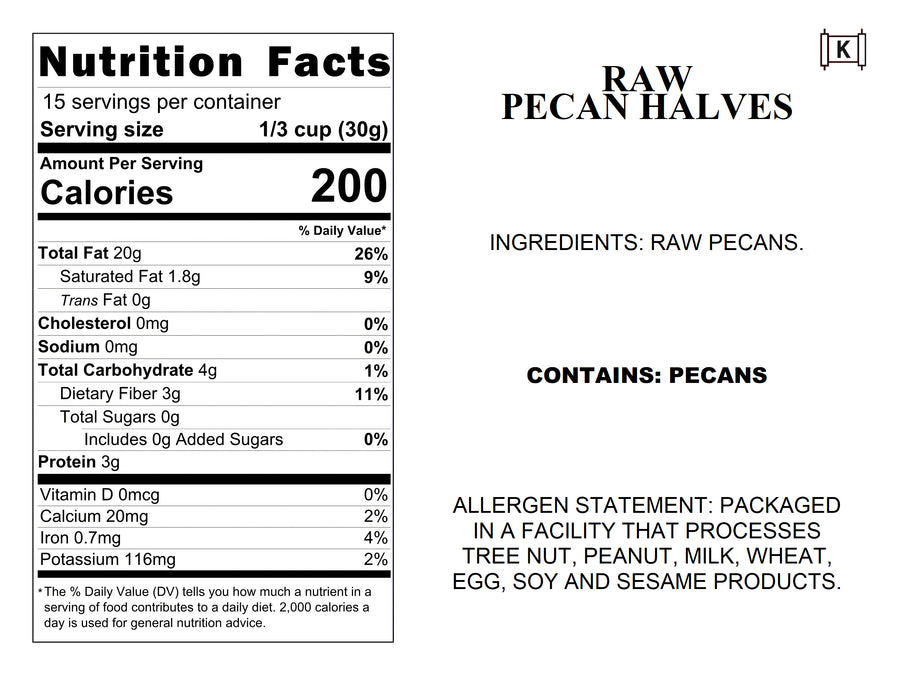 Raw Pecan Halves