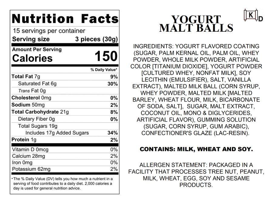 Yogurt Malt Balls