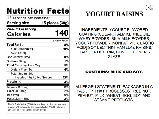 Yogurt Raisins
